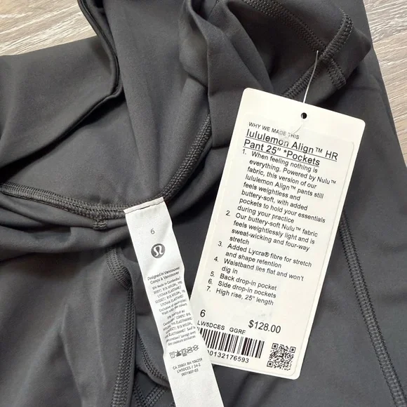 Align HR Pant 25" *Pockets - Graphite Grey - Picture 6 of 7